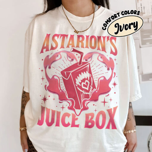 comfort colors funny astarion game fan shirt astarions juice box high elf gaming dark humor dskjh