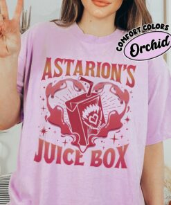 comfort colors funny astarion game fan shirt astarions juice box high elf gaming dark humor o9gqv