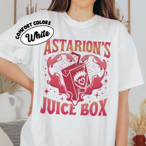 comfort colors funny astarion game fan shirt astarions juice box high elf gaming dark humor p0hjh