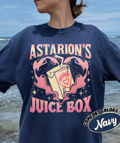 comfort colors funny astarion game fan shirt astarions juice box high elf gaming dark humor uewqg