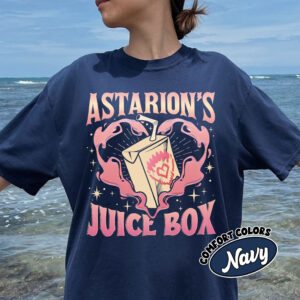 comfort colors funny astarion game fan shirt astarions juice box high elf gaming dark humor uewqg