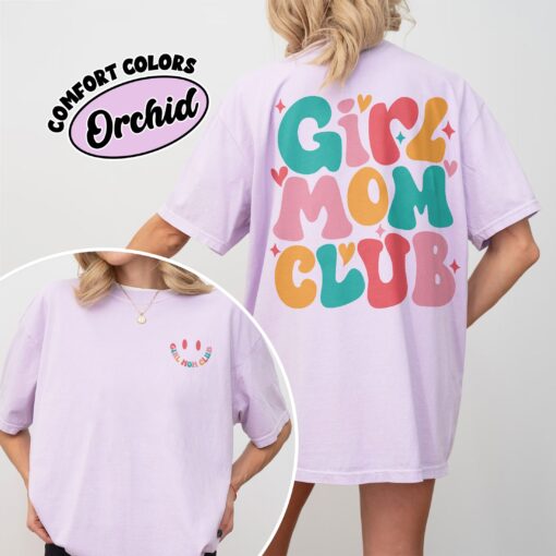 comfort colors girl mom club shirt in my girl mom era new mom gender reveal gift p7ply