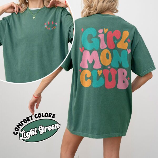 comfort colors girl mom club shirt in my girl mom era new mom gender reveal gift zj1wq