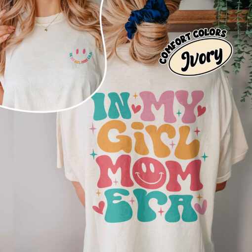 comfort colors girl mom era shirt cool moms club girl mama gender reveal gift cq143