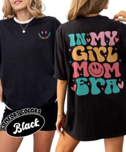 comfort colors girl mom era shirt cool moms club girl mama gender reveal gift hemd7