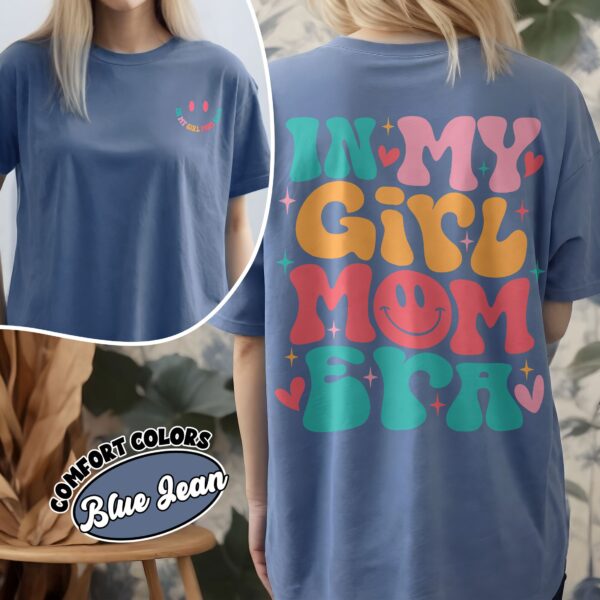 comfort colors girl mom era shirt cool moms club girl mama gender reveal gift oq1on