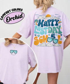 comfort colors happy last day of school shirt teacher summer break schools out for summer oxcjo