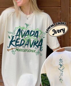 comfort colors hp fans shirt magic wand avada kedavra wizard birthday gift be0rz