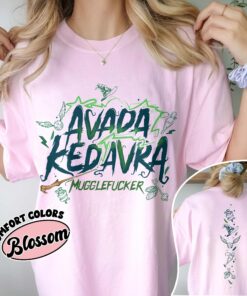 comfort colors hp fans shirt magic wand avada kedavra wizard birthday gift egztx