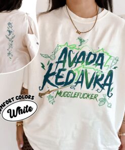 comfort colors hp fans shirt magic wand avada kedavra wizard birthday gift sjgyl