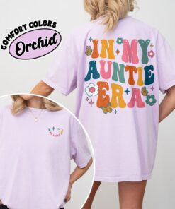 comfort colors in my auntie era shirt retro cute aunt birthday gift for new aunt nz1td