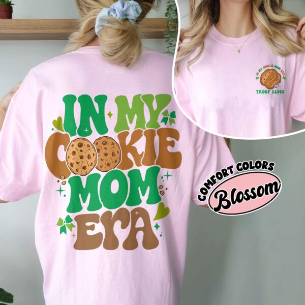 comfort colors in my cookie mom era shirt camping girl cookie dealer camping gift for girls