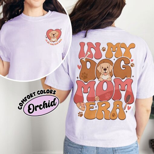 comfort colors in my dog mom era shirt custom dog picture personalized pet mama gift 1bk5v