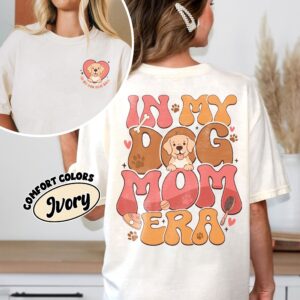 comfort colors in my dog mom era shirt custom dog picture personalized pet mama gift 6om2q