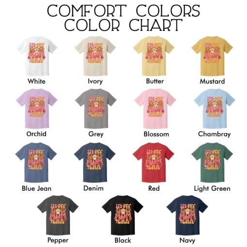 comfort colors in my dog mom era shirt custom dog picture personalized pet mama gift e2zsu