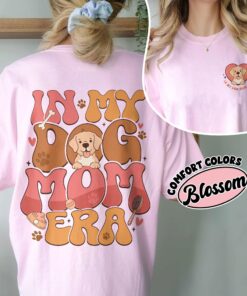 comfort colors in my dog mom era shirt custom dog picture personalized pet mama gift m86j4