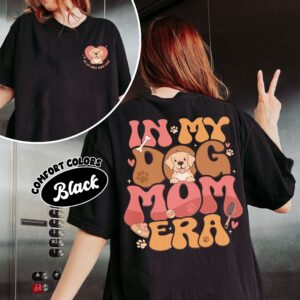 comfort colors in my dog mom era shirt custom dog picture personalized pet mama gift x7qce