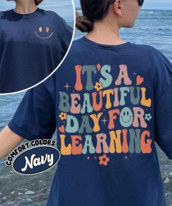 comfort colors its a beautiful day for learning teacher shirt kindergarten back to school nevtx