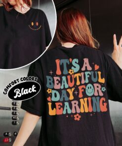 comfort colors its a beautiful day for learning teacher shirt kindergarten back to school nh80t