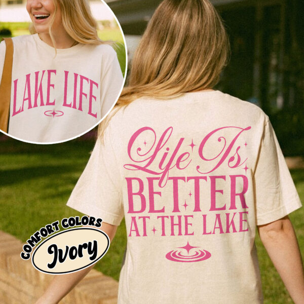 comfort colors lake life shirt life is better at the lake summer camping boat fishing vacation 5zuwg