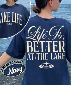 comfort colors lake life shirt life is better at the lake summer camping boat fishing vacation izzli