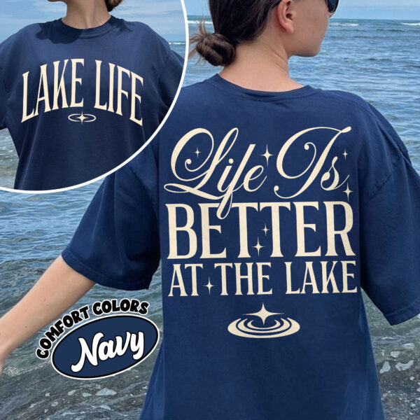 comfort colors lake life shirt life is better at the lake summer camping boat fishing vacation izzli