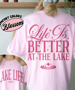 comfort colors lake life shirt life is better at the lake summer camping boat fishing vacation lkrb6