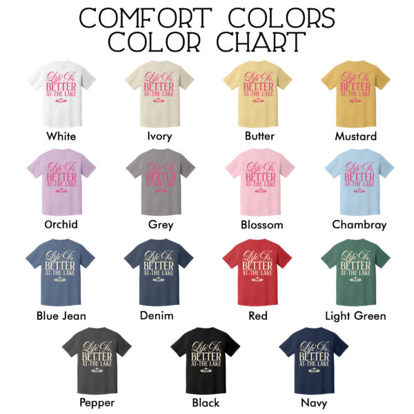 comfort colors lake life shirt life is better at the lake summer camping boat fishing vacation nbdkv