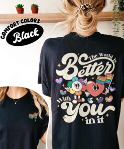 comfort colors lgbt pride month shirt the world is better with you in it suicide awareness protect queer youth 4a4cg