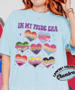 comfort colors lgbtq pride month shirt in my pride era free mom hugs transgender rights gift 2wx12