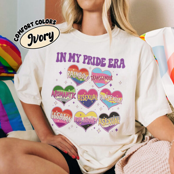 comfort colors lgbtq pride month shirt in my pride era free mom hugs transgender rights gift r3tad