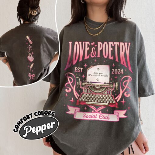 comfort colors love and poetry social club shirt poets department fan ts inspired album gift mo4fz