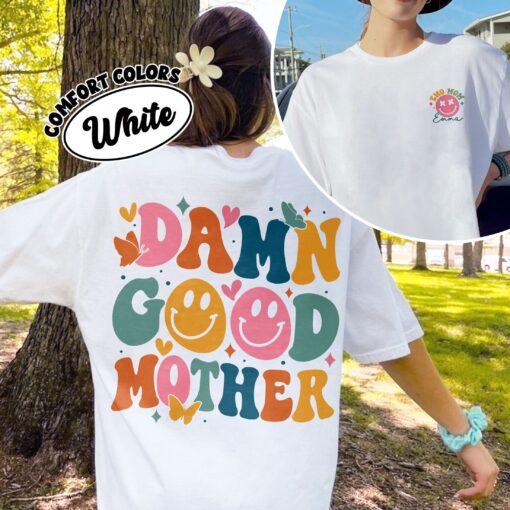 comfort colors motherhood mama rock shirt funny cool mom damn good mother new mom mothers day gift v3cmt