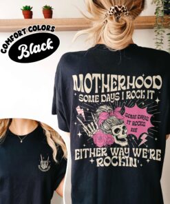 comfort colors motherhood rocks shirt sometimes i rock it rocker mom mothers day gift eawbl