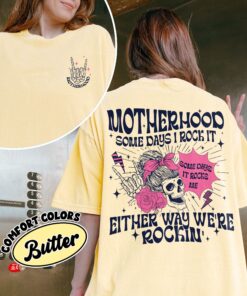 comfort colors motherhood rocks shirt sometimes i rock it rocker mom mothers day gift tnymi