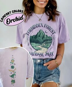 comfort colors national park wizard shirt forbidden forest hp inspired wizarding world gift hphoe