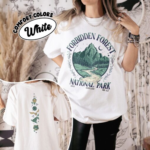 comfort colors national park wizard shirt forbidden forest hp inspired wizarding world gift prfpz