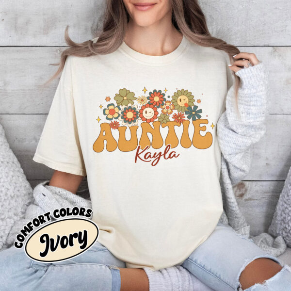 comfort colors personalized auntie shirt custom aunt from niece pregnancy reveal gift 5bcwt