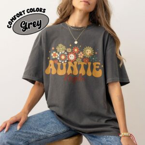 comfort colors personalized auntie shirt custom aunt from niece pregnancy reveal gift 8kjc8