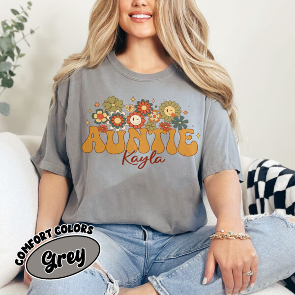 comfort colors personalized auntie shirt custom aunt from niece pregnancy reveal gift wz2pj