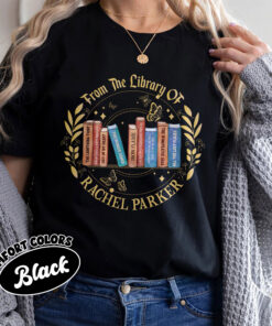 comfort colors personalized bookshelf shirt custom book lover tee book club gift for reader ddi3p