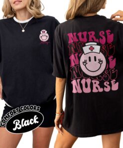 comfort colors personalized nurse shirt custom new nurse nursing school student graduation gift 23gt5