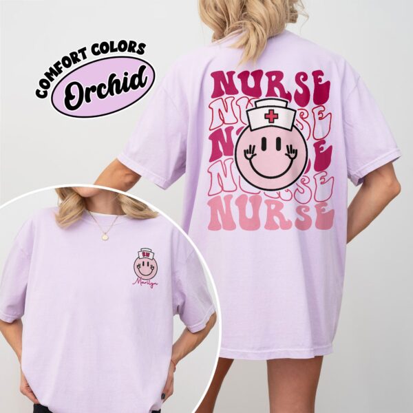 comfort colors personalized nurse shirt custom new nurse nursing school student graduation gift