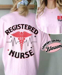 comfort colors personalized rn nurse shirt custom nursing student registered nurse graduation gift n7eml