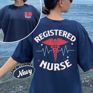 comfort colors personalized rn nurse shirt custom nursing student registered nurse graduation gift pwgjg