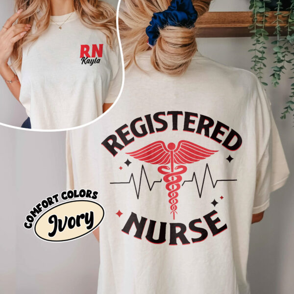 comfort colors personalized rn nurse shirt custom nursing student registered nurse graduation gift zrvqb