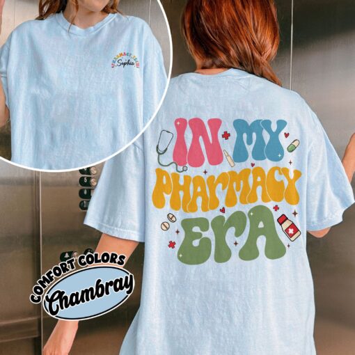 comfort colors pharmacy shirt in my pharmacy era pharmacy squad crewneck pharm tech graduation gift bo30k