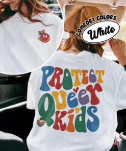 comfort colors protect queer kids shirt let queer kids live non binary and trans youth pride month tee euvds