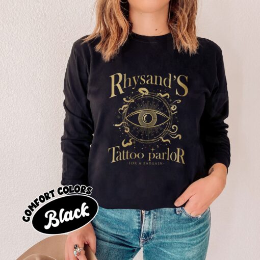 comfort colors rhysands tattoo parlor shirt acotar velaris feyre and rhysand bookish fan gift ulo63