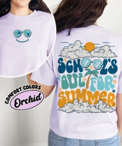 comfort colors schools out for summer shirt teacher off duty end of school vacation summer break amjeg